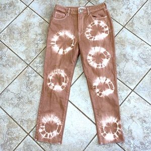 PacSun Eco Tan Tie Dye Mom Jeans